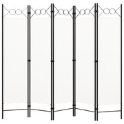 Paravento a 5 Pannelli Bianco 200x180 cmcod mxl 97352
