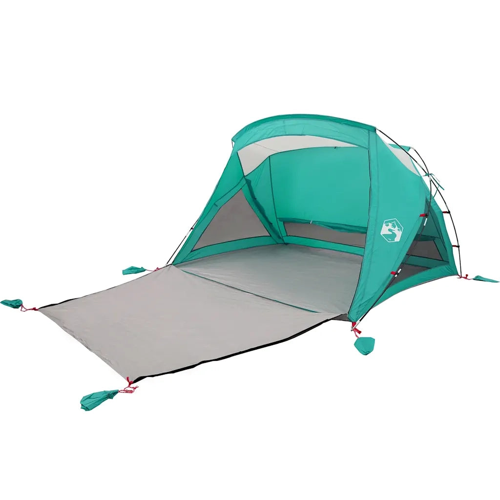 Tenda da Spiaggia 2 Persone-Tenda da campeggio Verde Mare Impermeabile