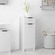 Armadio da Bagno Bianco 32x33,5x90 cm in Legno Multistrato 811286