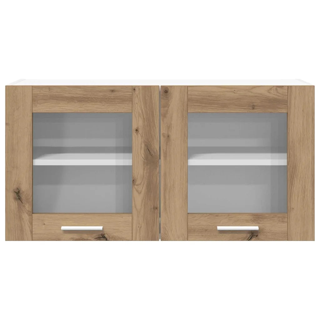 Armoire suspendue Chêne Artisan et Blanc 80 x 31 x 40 cm
