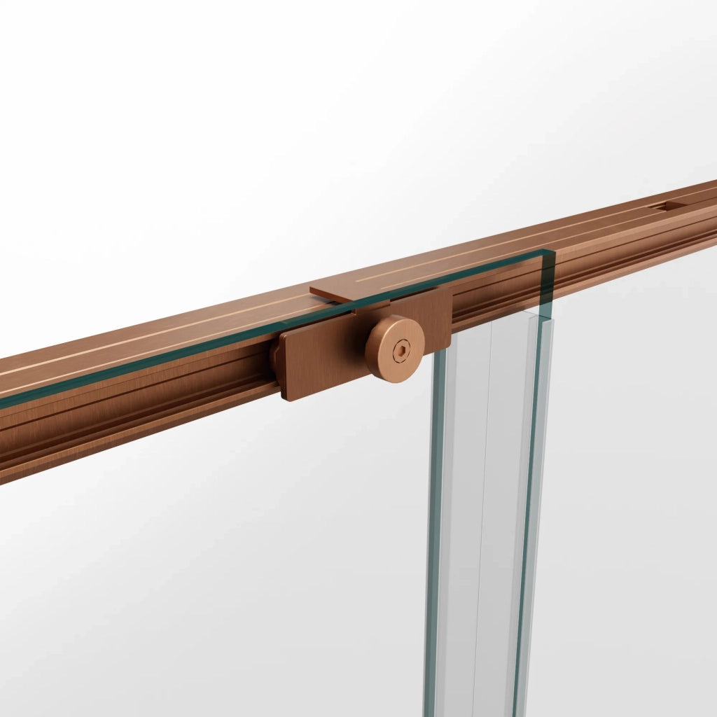 Box doccia frontale TWENTY 1 fisso + 1 scorrevole 175 cm (170-175) rame vetro trasparente