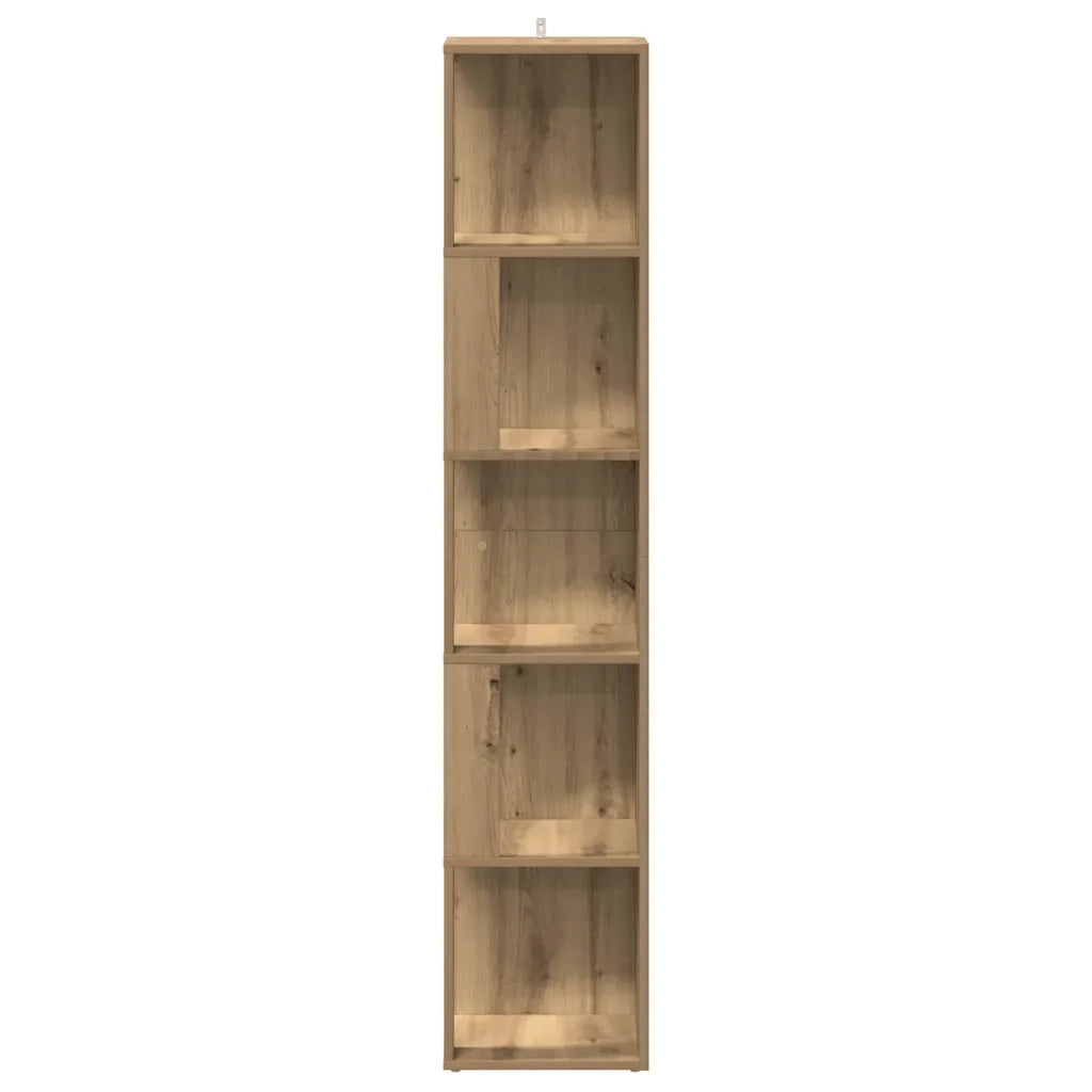 Mobile Angolare Rovere Artigianale 33x33x165 cm in Truciolato 856725