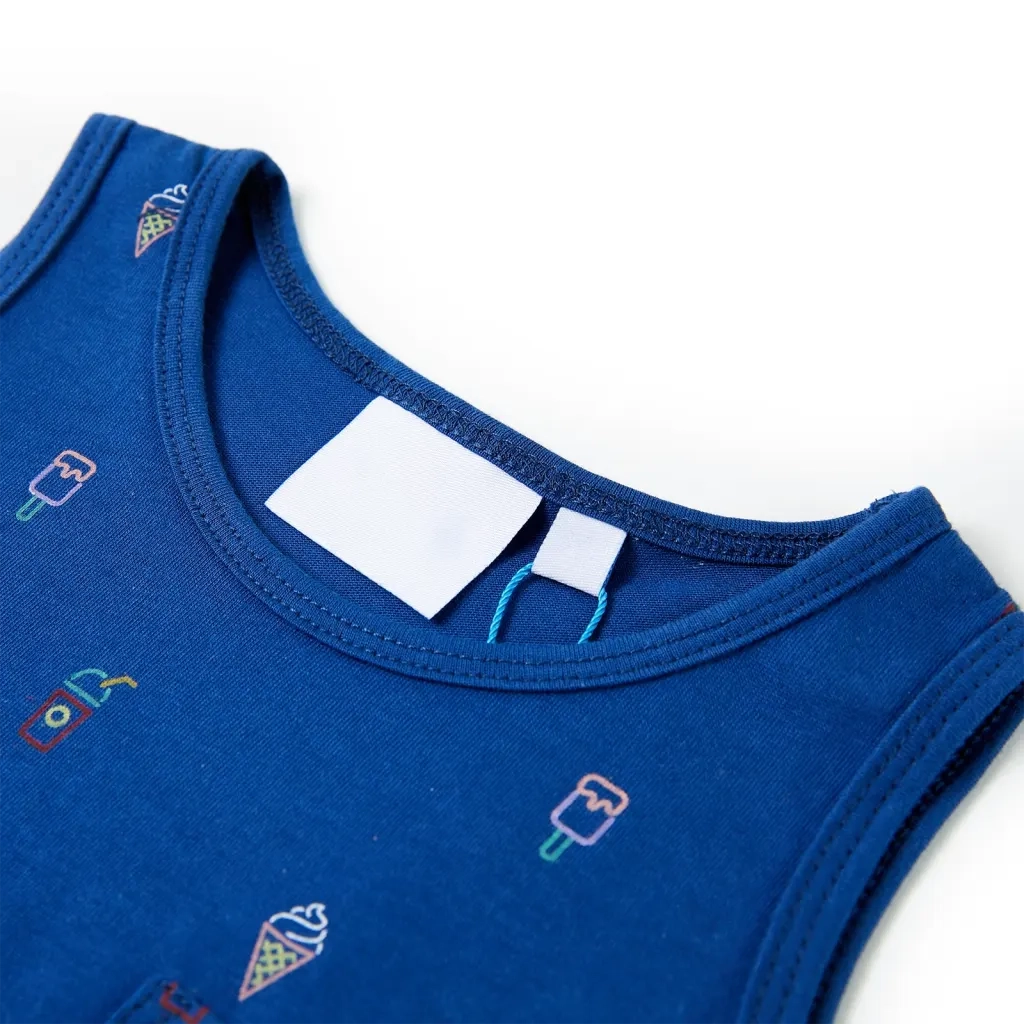 Canotta da Bambino Blu Scuro 128 12352
