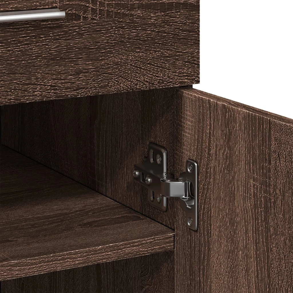 Buffet credenza cassettiera armadio mobile contenitore organizer per cucina soggiorno salotto 80 x 42,5 x 93 cm legno ingegnerizzato marrone 02_0031434