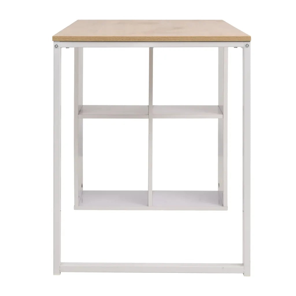 Scrivania | Tavolo da Ufficio 120x60x75 cm Rovere e Bianco
