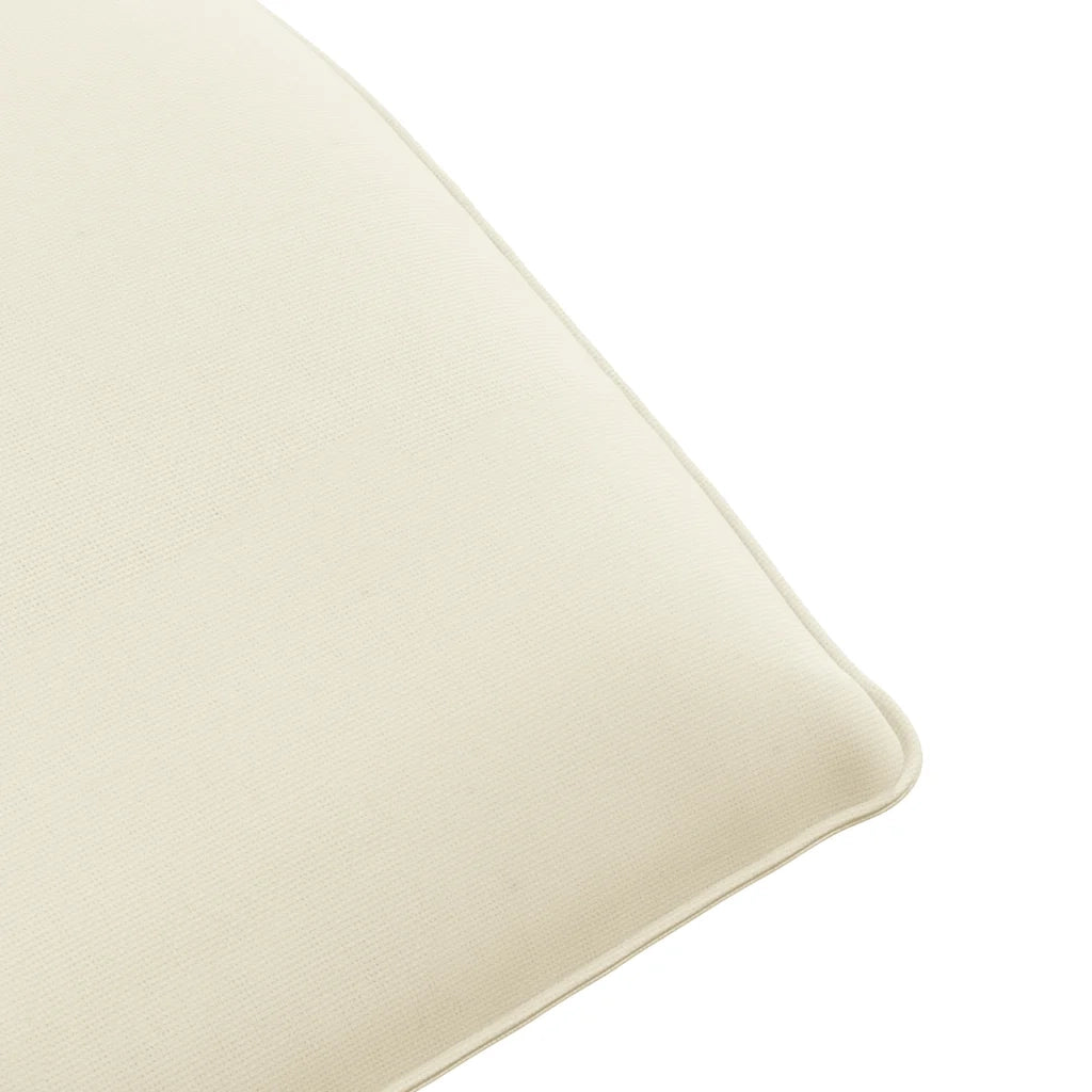 vidaXL Lettino Pieghevole Crema 175x54x8,5 cm in Tessuto Oxford