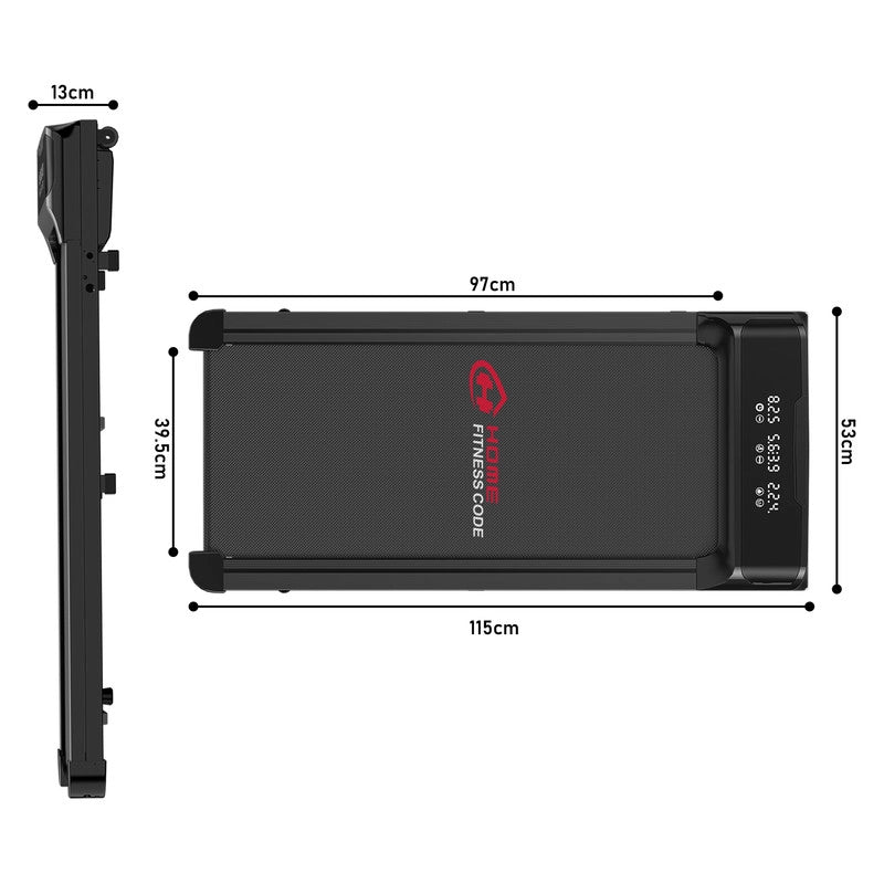Tapis roulant, tapis roulant , tapis roulant con telecomando e LED, velocità regolabile da 1 a 10 km/h