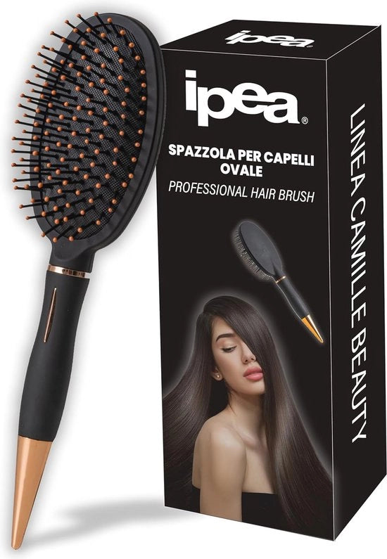 Spazzola per Capelli Incrociati - 23 cm, Spazzola Pneumatica per Capelli Secchi, Umidificati e Bagnati