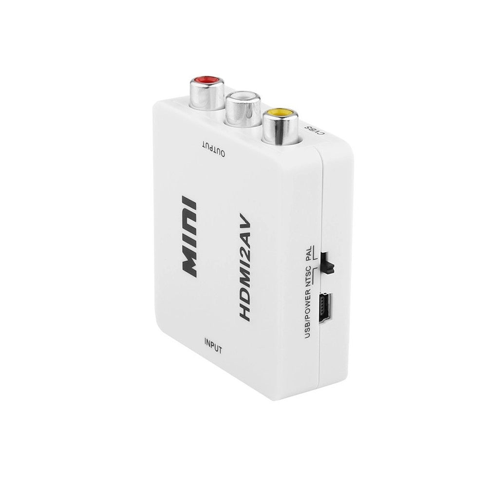 Trade Shop - Mini Adattatore Video Digitale Hdmi A Av Rca Convertitore Digitale Analogico -
