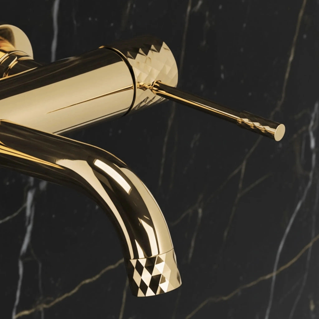 Rubinetto Da Vasca Rea Lungo Diamond Gold