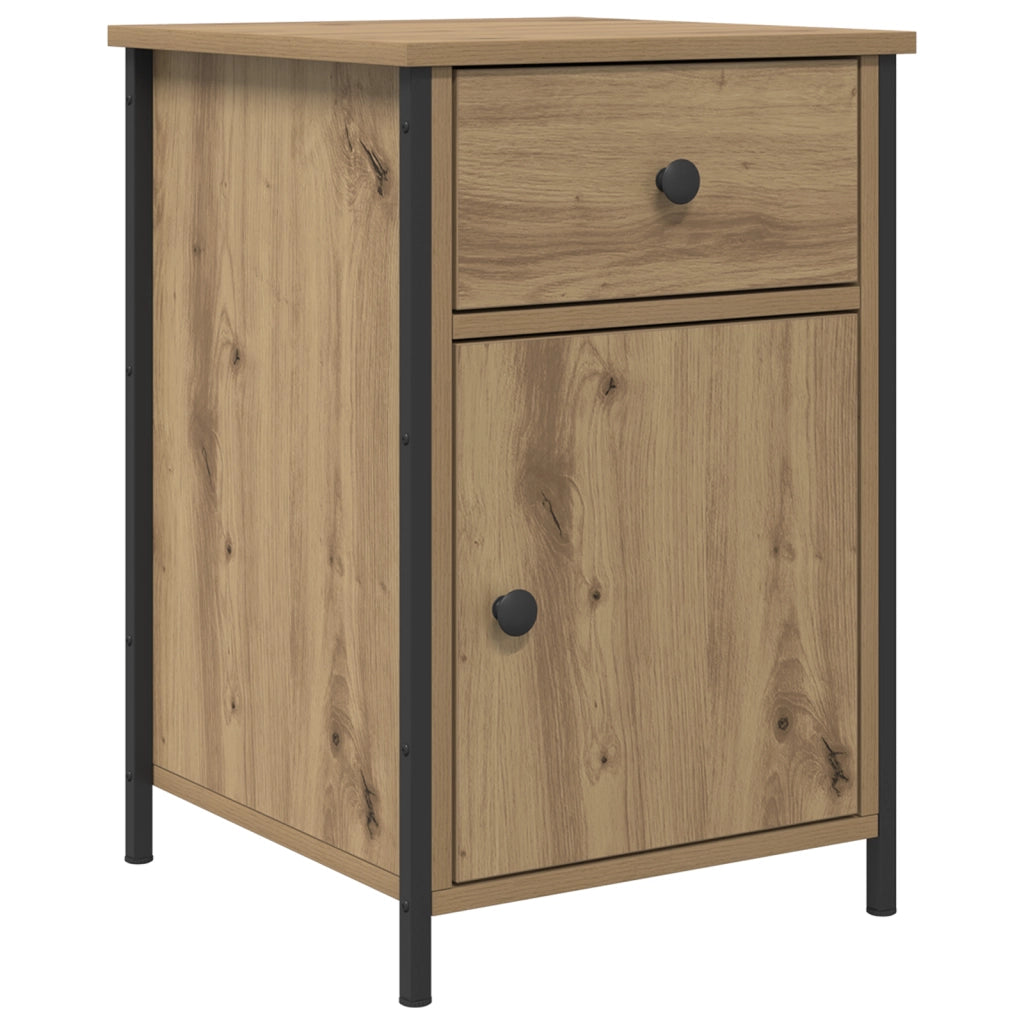 Comodino in rovere artigianale 40x42x60 cm Legno ingegnerizzato