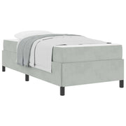 Letto singolo | Letto per adulti | Struttura del letto Grigio chiaro 90 x 190 cm Tessuto