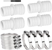 Adattatore universale in acciaio inossidabile da 32 mm a 38 mm per connettori di piscina
