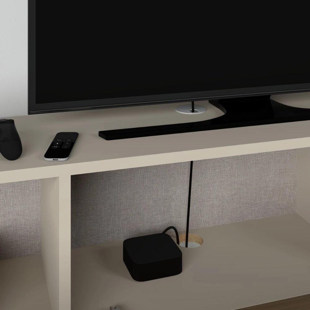Mobile porta Tv sospeso 3 ante a ribalta Francy colore cashmere 180x30x30H