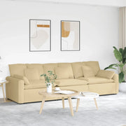 Divano Modulare con Cuscini Verde Grigio 3321111