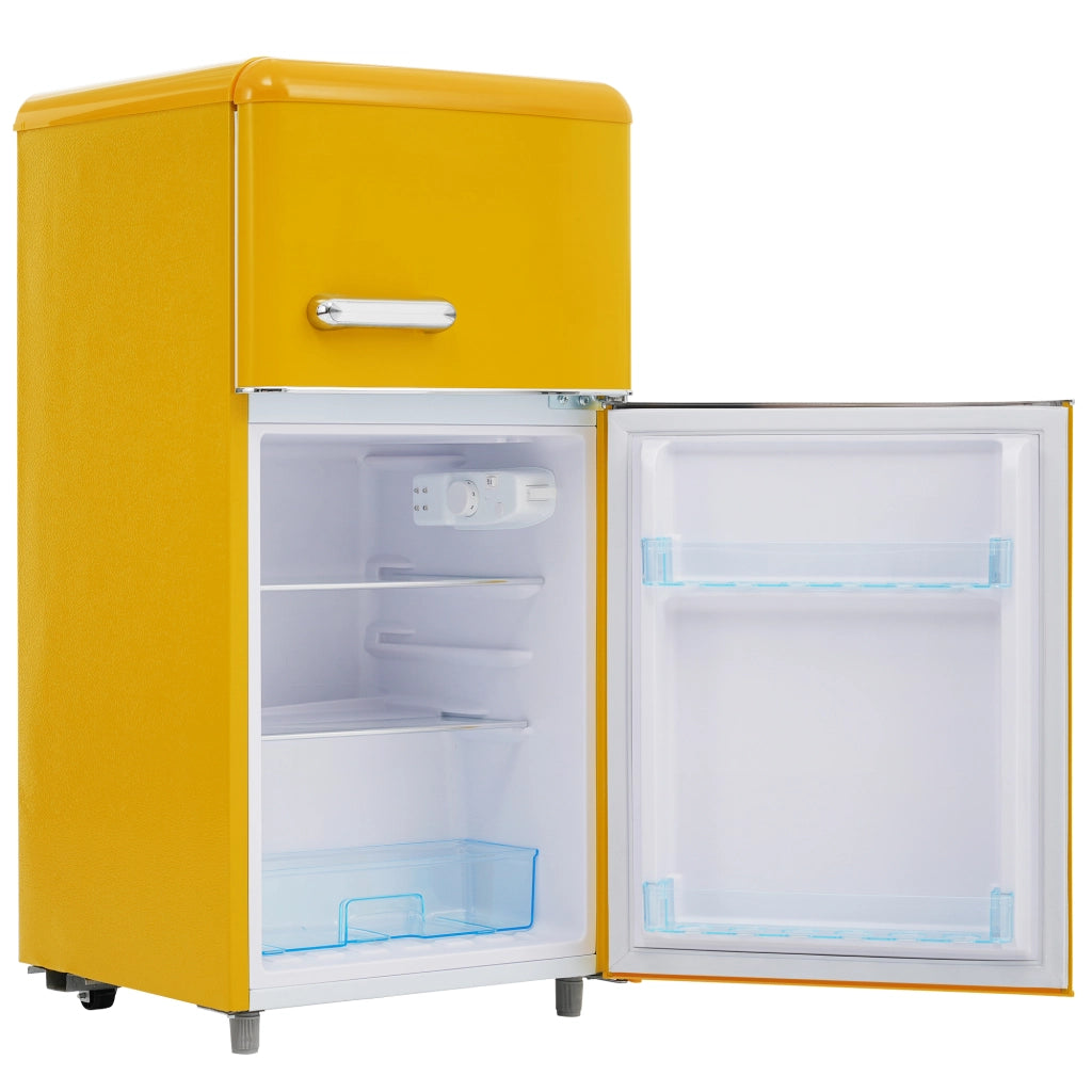 Frigorifero Retro Doppia Porta con Congelatore ¨C MINIMAL ¨C 72L, Classe E, LED
