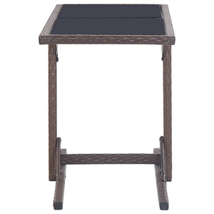 Set Mobili da Pranzo per Giardino 3 pz Marrone cod mxl 35770