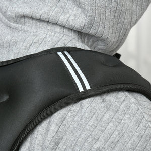 Giubbotto Zavorrato 10kg Traspirante con Tasca Portaoggetti e Spallacci 40x35 cm in tessuto Oxford Nero