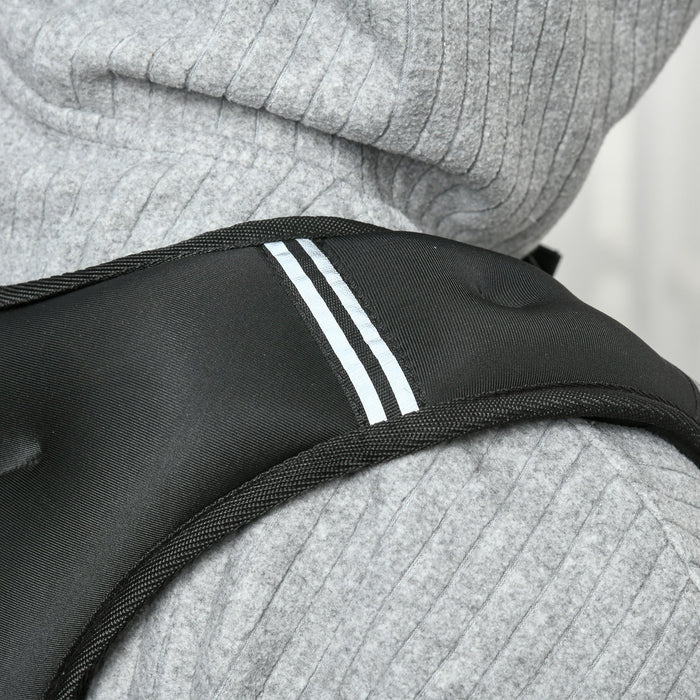 Giubbotto Zavorrato 10kg Traspirante con Tasca Portaoggetti e Spallacci 40x35 cm in tessuto Oxford Nero