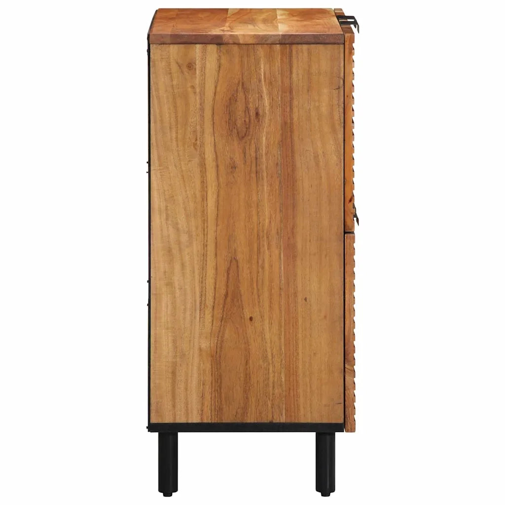 Credenza Naturale 60 x 33,5 x 75 cm Legno di Acacia Massello 4017782