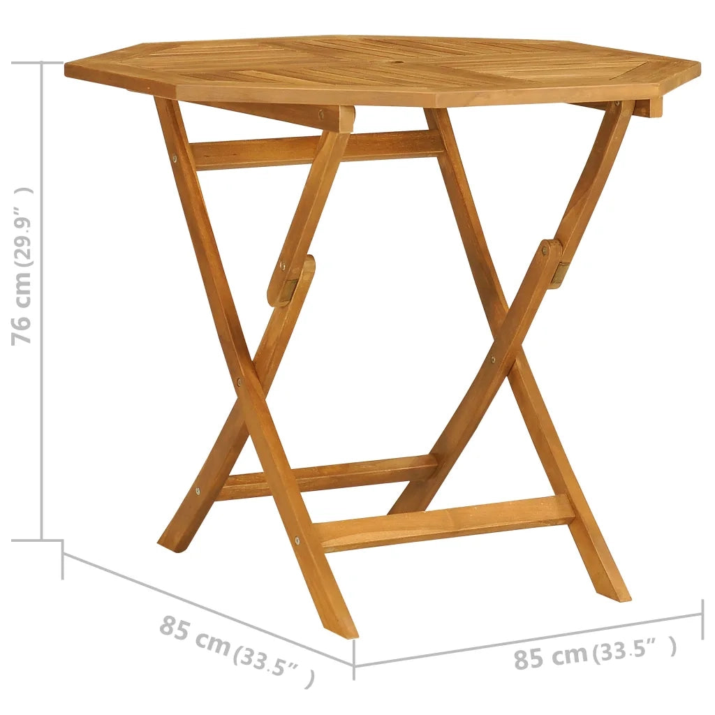 Set da Pranzo da Giardino 5 pz in Legno Massello di Teak cod mxl 48128