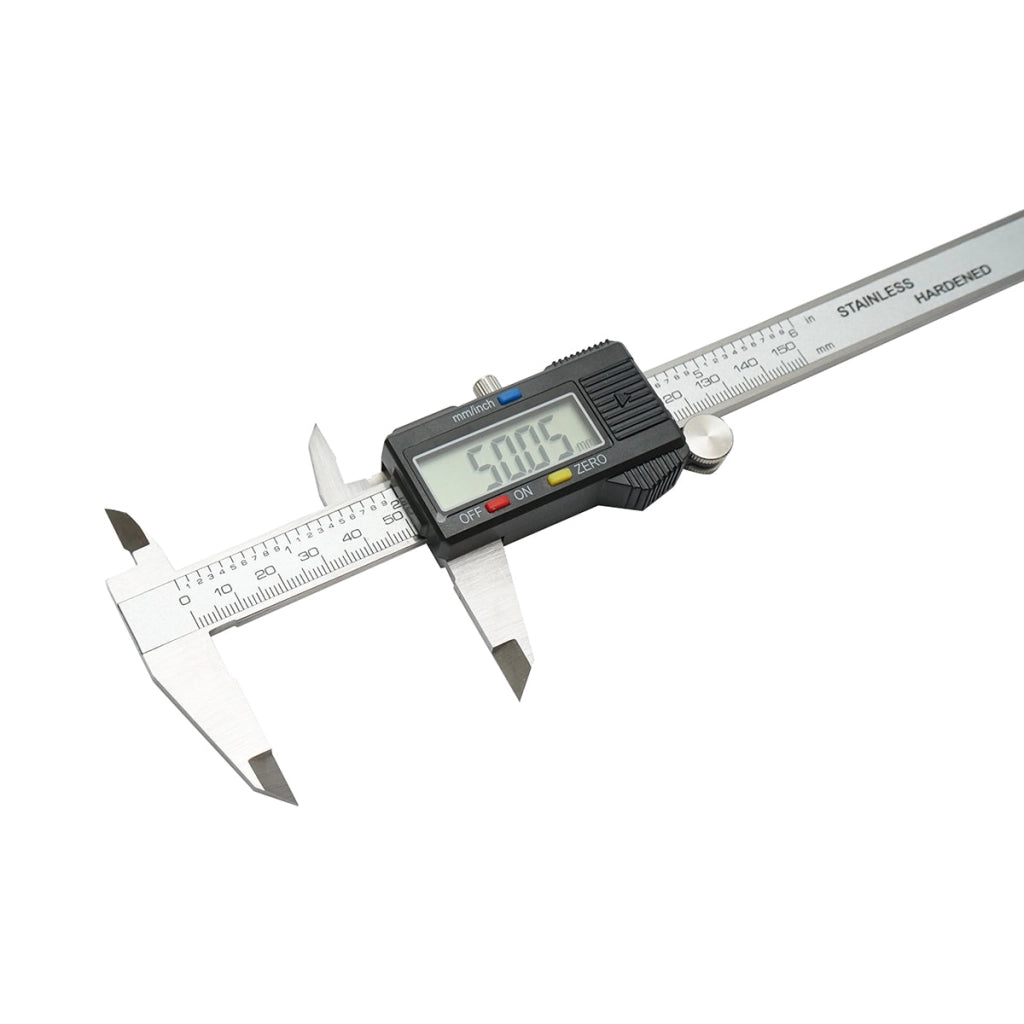 Misuratore di profondità digitale professionale per esterni e interni con asta di profondità, pollici-mm 0-150 mm