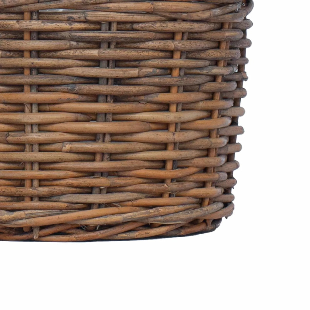 Cestino per Piante con archiviazione 2 pcs Marrone Rattan Kubu