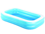 PISCINA GONFIABILE FAMILY RETTANGOLARE 2 ANELLI  +6 ANNI  cm.262x175x51h.  peso Kg.4,8 (art.54006)    BESTWAY
