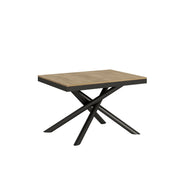 Tavolo allungabile 90x120/380 cm Famas Evolution telaio Antracite - Quercia Natura