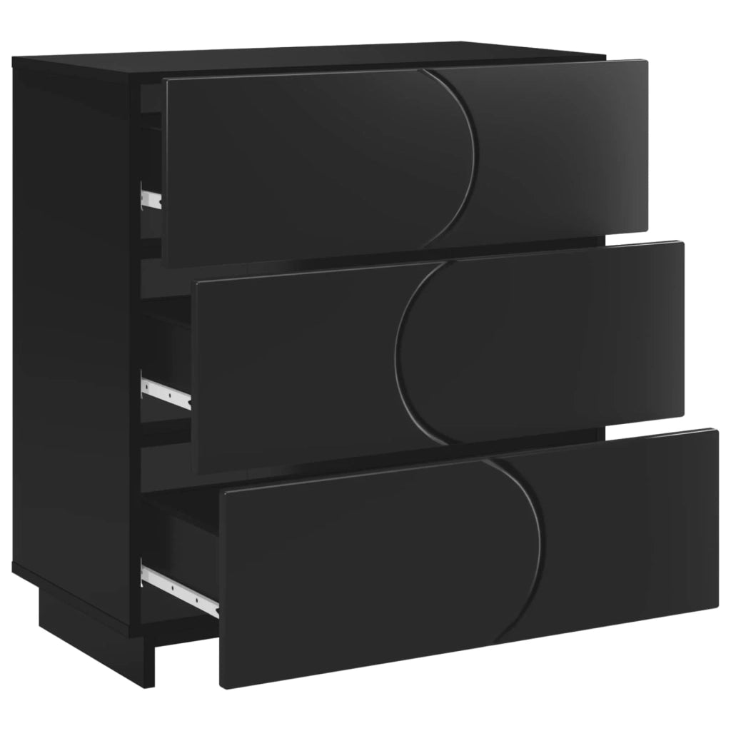 Credenza Nero 70 x 38 x 75 cm Legno ingegnerizzato 8011523