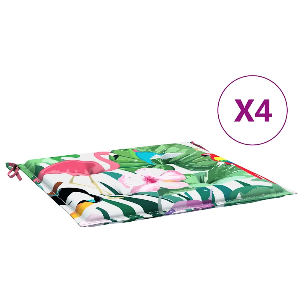 Cuscini per Sedia 4 pz Multicolore 50x50x4 cm in Tessuto 361084