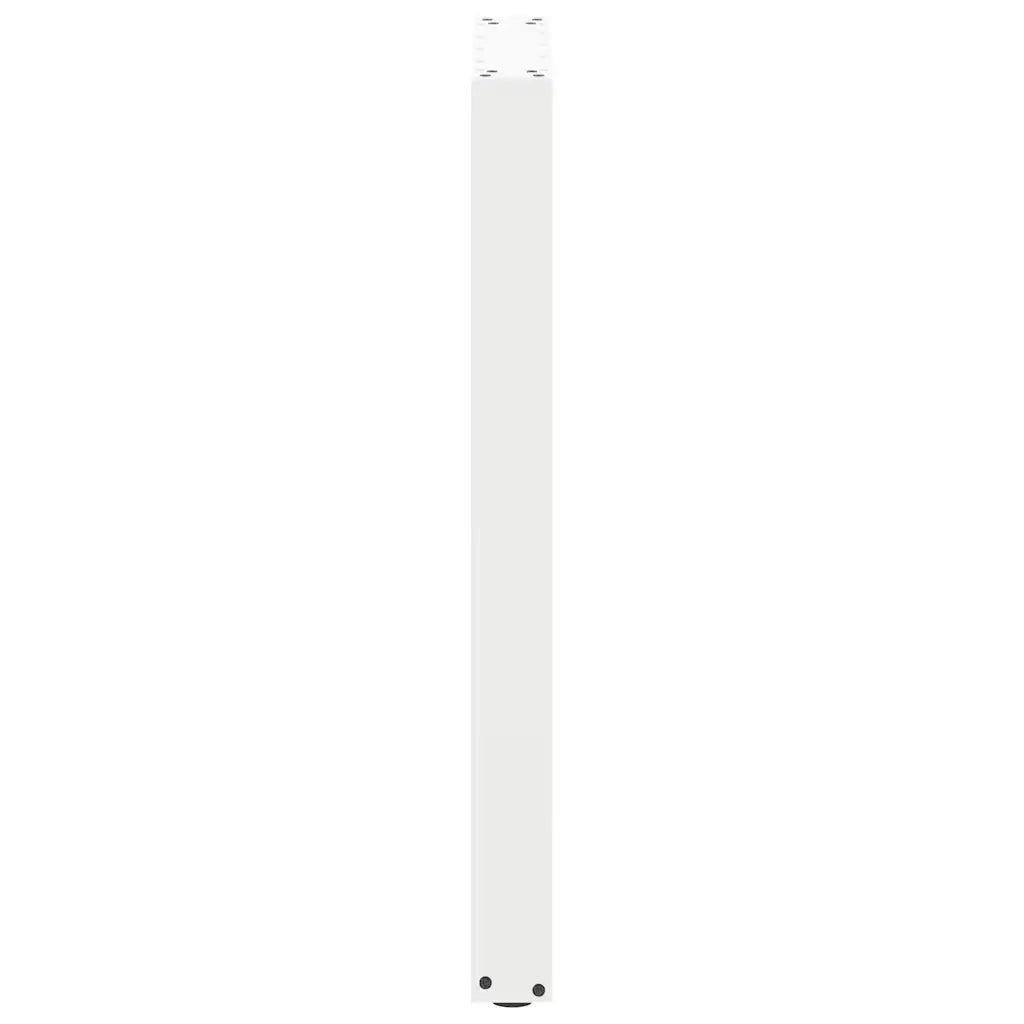 vidaXL Gambe per tavolo da bar a forma di U 2 pz bianche 50x(90-91) cm in acciaio