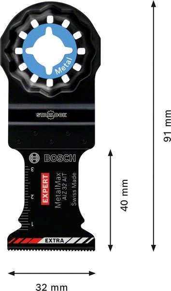 2608900015 - Set 5 Lame per Multifunzione , AIZ32AIT, EXPERT for METALLO , 40 x 32mm