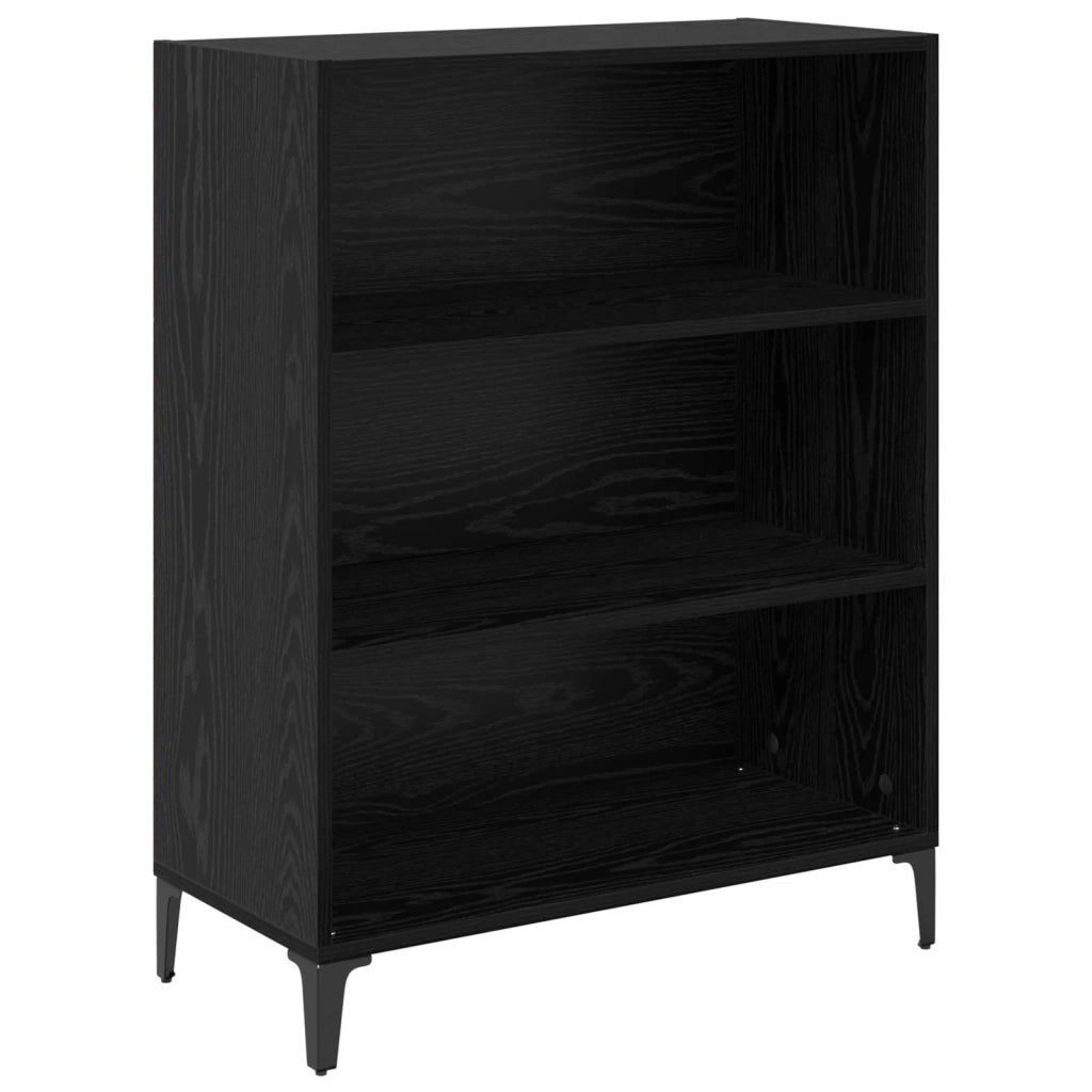Credenza Rovere Nero 69,5 x 34 x 180 cm Legno multistrato