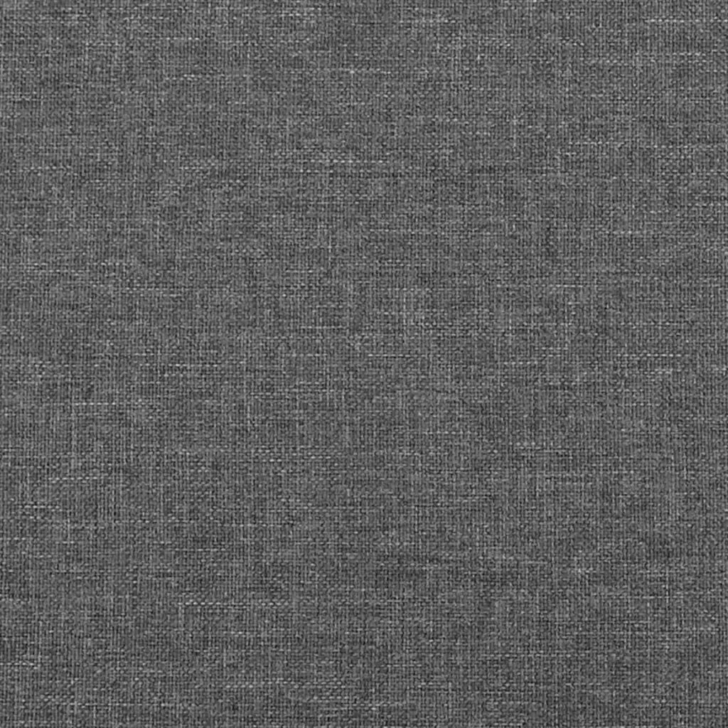 Testiera ad Orecchio GrigioScuro 183x16x118/128cm inTessuto