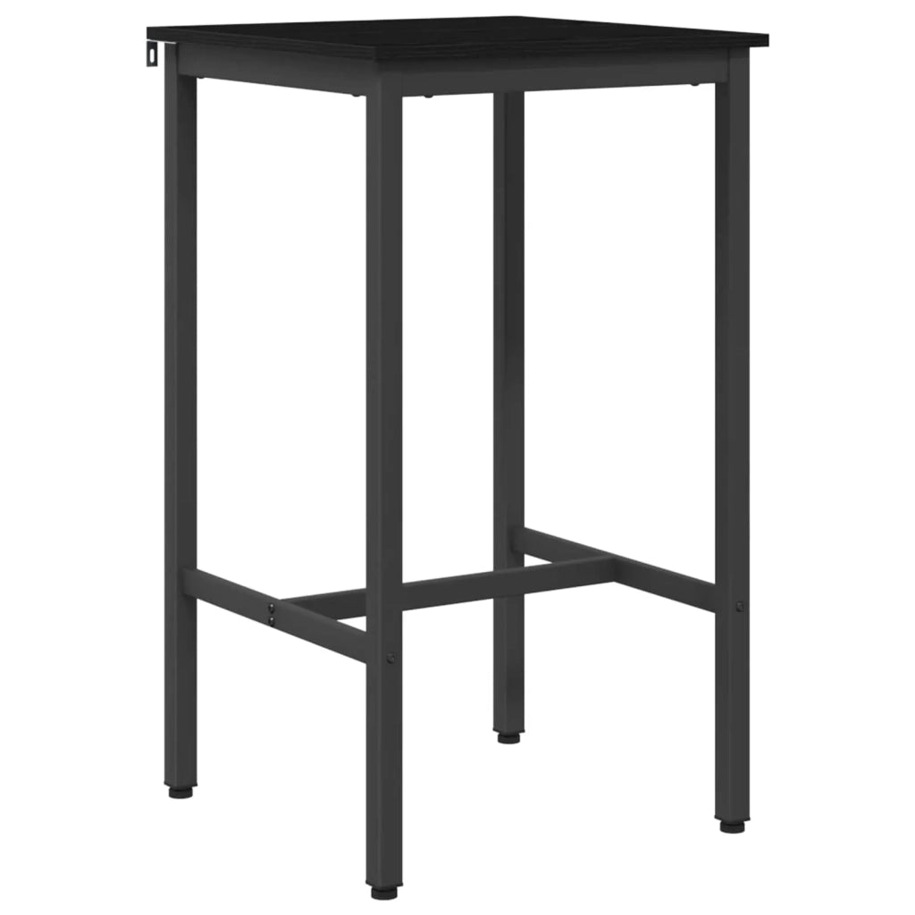 Tavolo da bar 52 x 52 x 110 cm Legno ingegnerizzato Rovere Nero 8006139