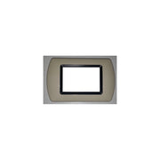 Trade Shop - Placchette Placche In Abs Compatibili Per Serie Living International Placca - Cappuccino -3 Fori     -