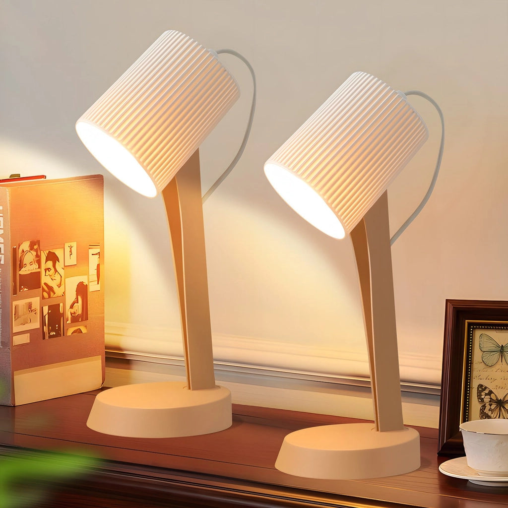 ZMH Lampada da Tavolo Marrone E14 Moderno Stile Country per Sala da Pranzo Senza Lampadine Set di 2 Pezzi