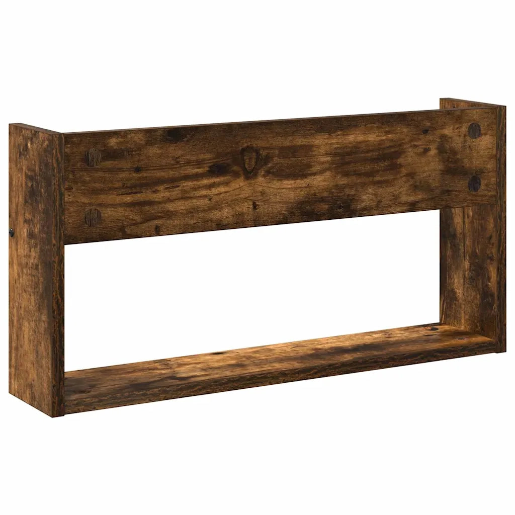 Scaffale per riviste 2 pz Rovere fum¨¦ 60 x 12 x 30 cm CFW7856185