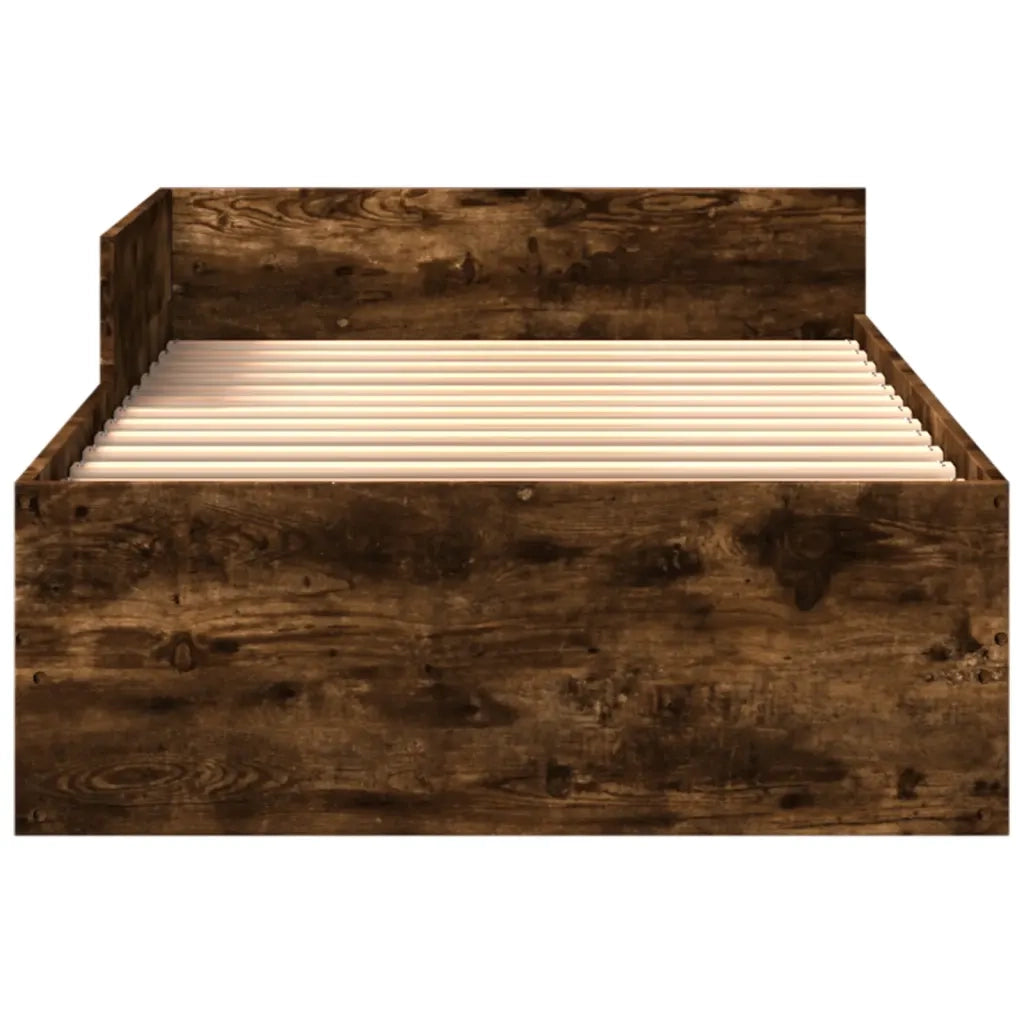 Giroletto senza Materasso Rovere Fumo 90x200 cm in Truciolato 849583