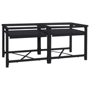 Pedestallo per Lavatrice 2 pcs Nero 120 x 56 x 52 cm Acciaio 42022038