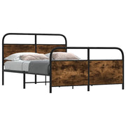 Giroletto senza Materaso in Metallo Rovere Fumo 137x190 cm 3318634