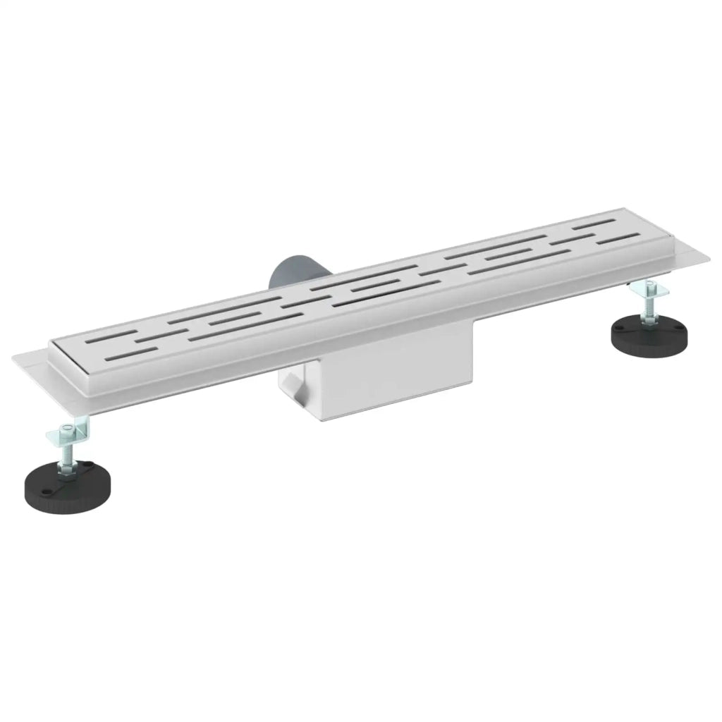 Drenaggio doccia con design a striscia Argento 50 cm CFW9688777