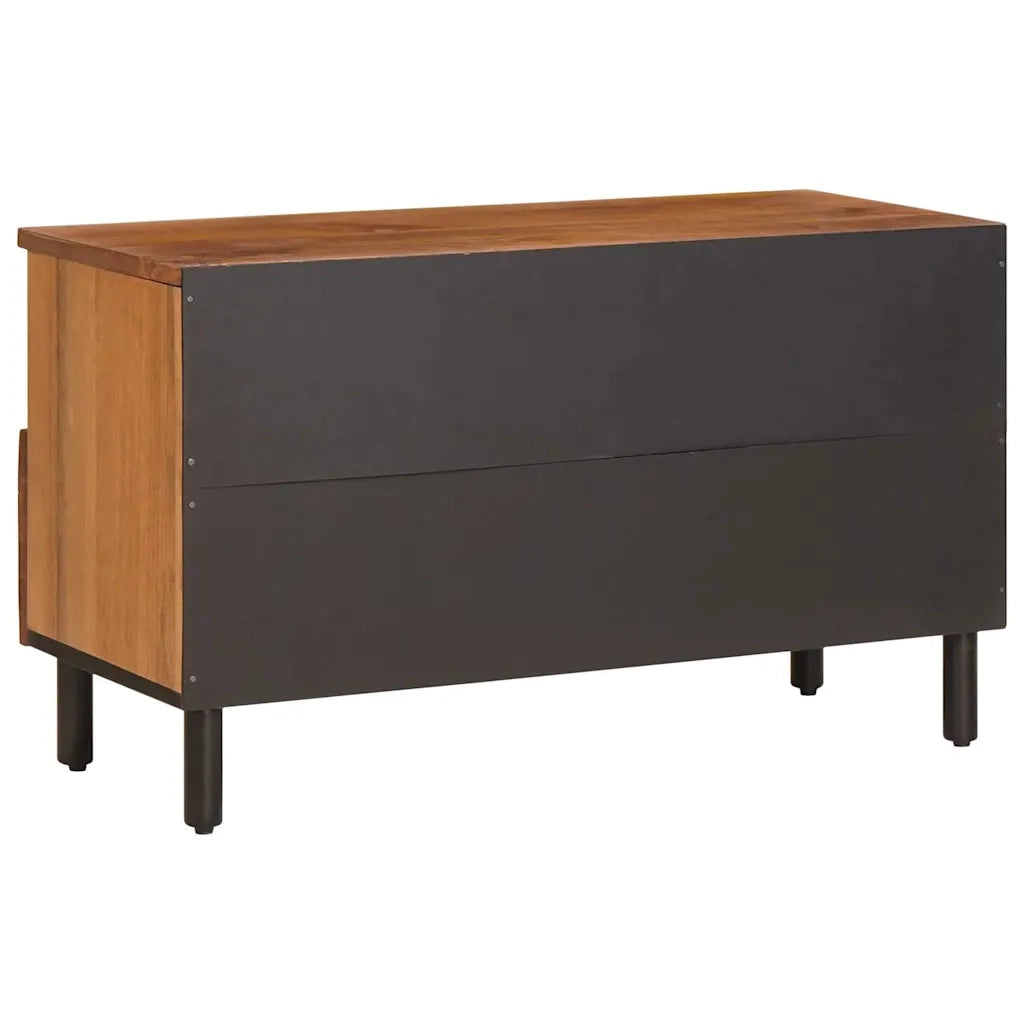 Mobile TV con cassetto Finitura Marrone Acacia 80 x 33 x 46 cm