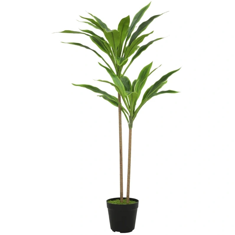 PIANTA ARTIFICIALE Cordyline 90 cm Verde con vaso  13 cm