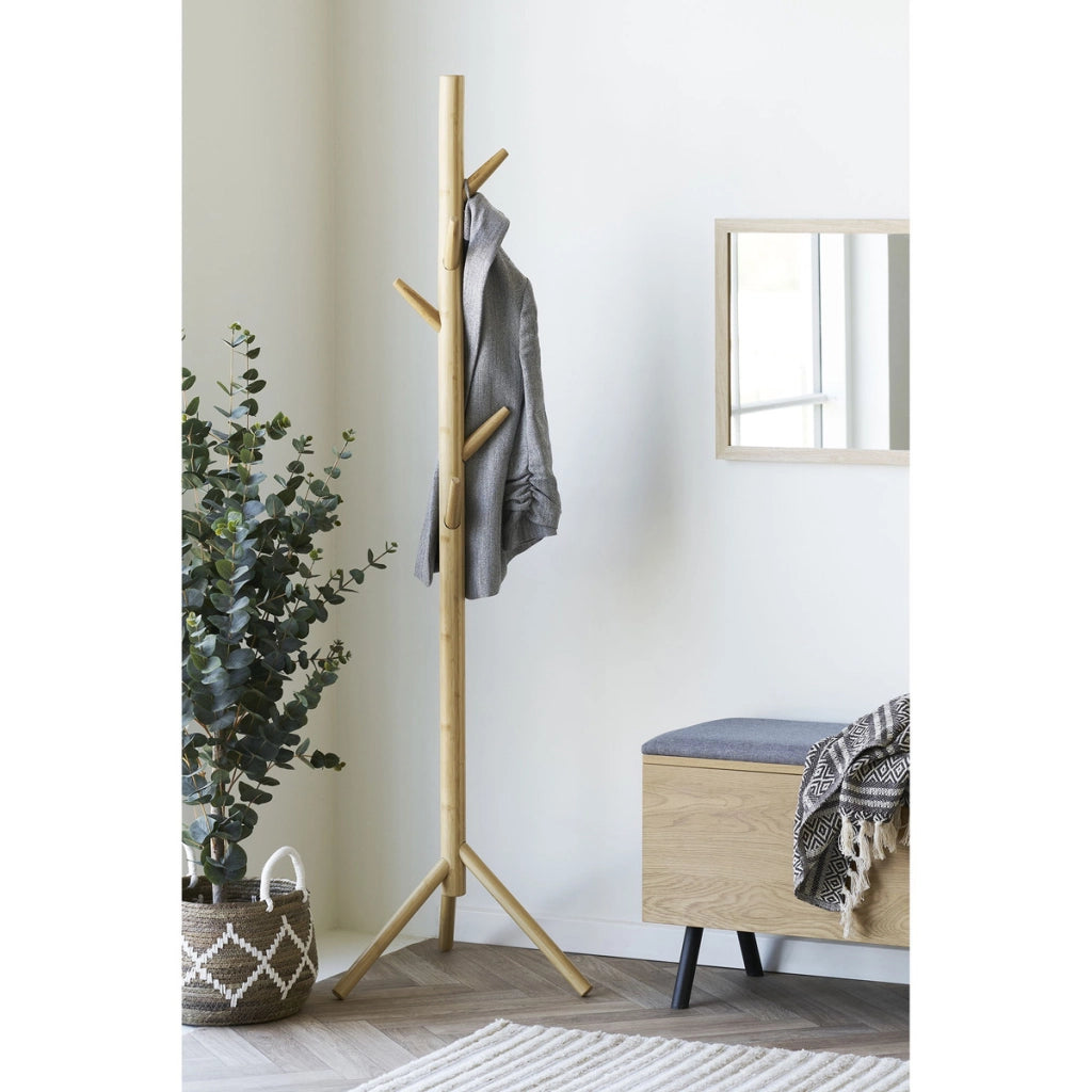 Appendiabiti da Terra Wanaka, Marrone, Bamboo, 50x50x163 cm