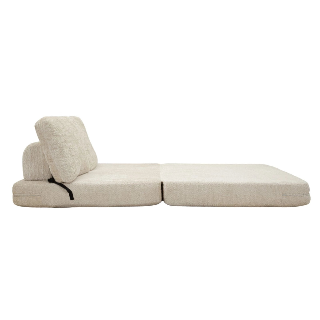 Divano Letto VKH1112, Bianco, Spugna, 150x100x80 cm