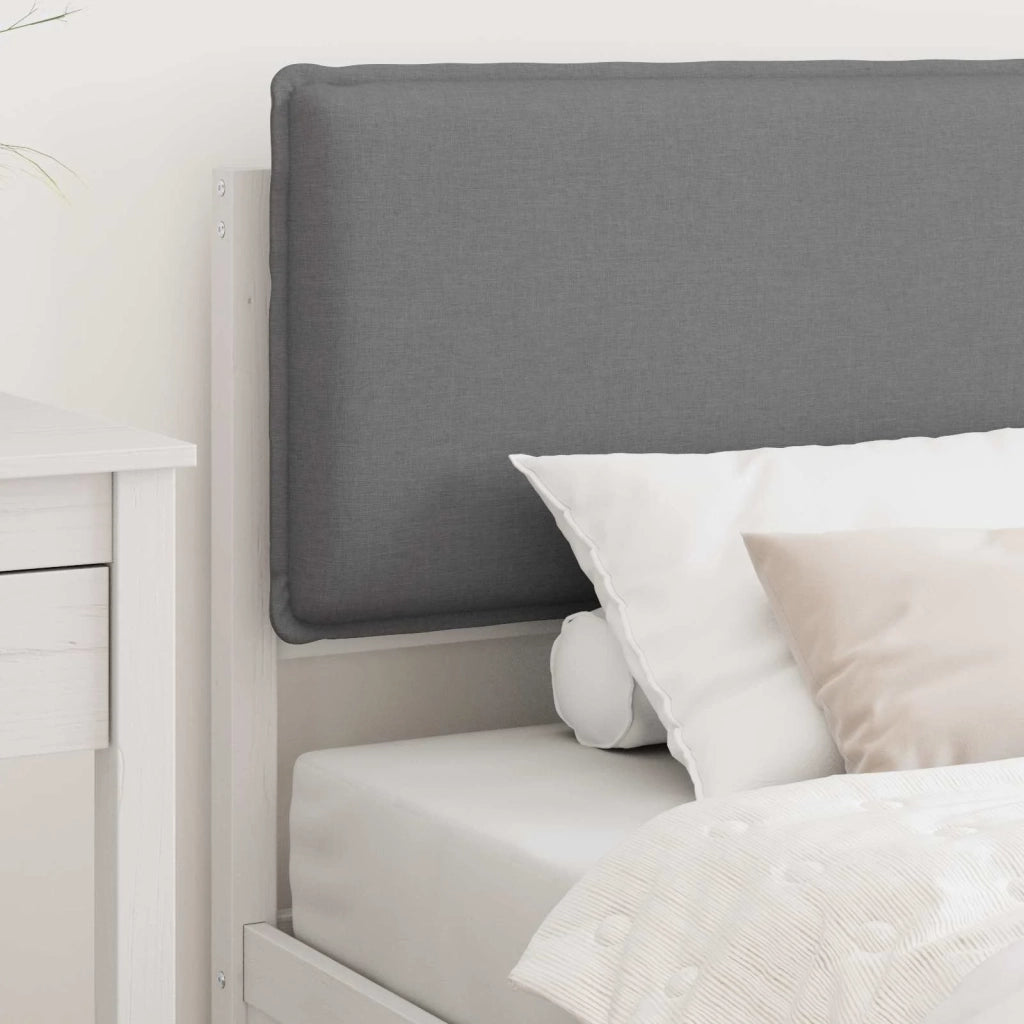 Letto con Testiera Rivestita Grigio chiaro 90 x 190 cm 877598