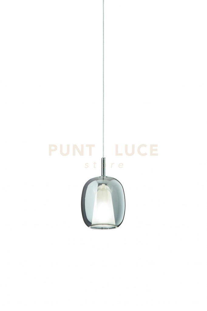 VETRO THELMA 3 FUME' D.19CM H.31CM 1 LUCE ATTACCO E27 BASE D'ATTACCO ACQUISTABILE SEPARATAMENTE