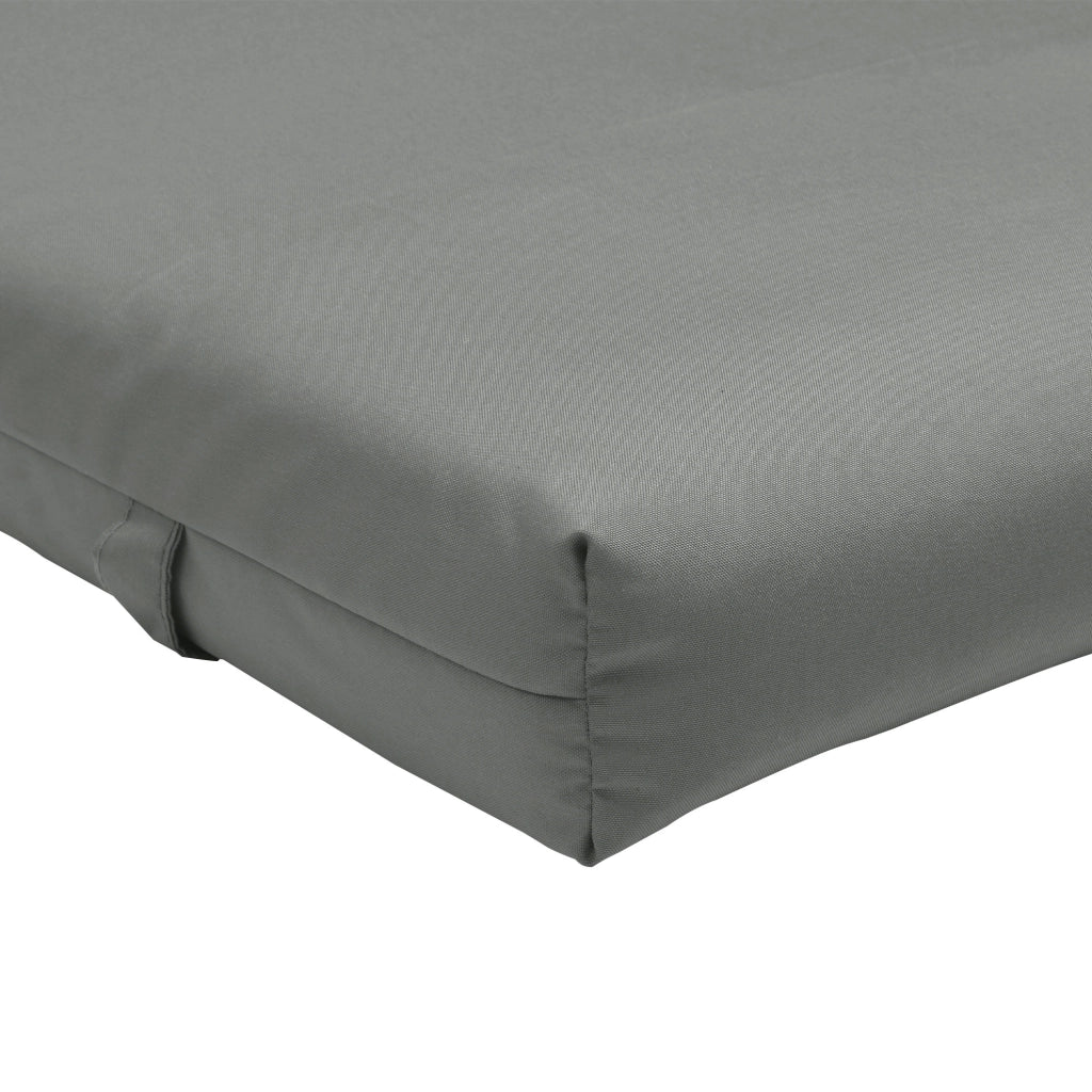 Cuscino per Lettino da Giardino ¨C zephmum ¨C Poliestere Grigio Scuro 196x55x8 cm